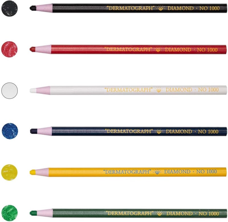 Diamond Dotz Diamond Peel-Off China Markers/Grease Pencils for Glass, Cellophane, Vinyl, Metal, Etc. (12 Pencils) (Black) - Image 2